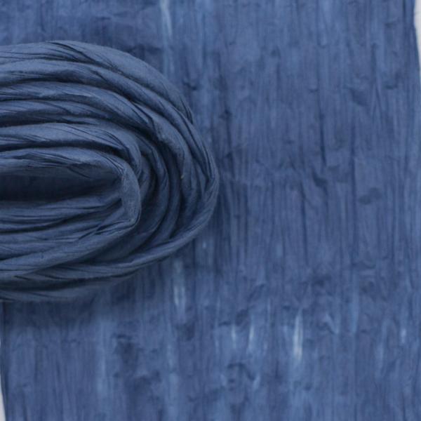 Papiergarn dick blau